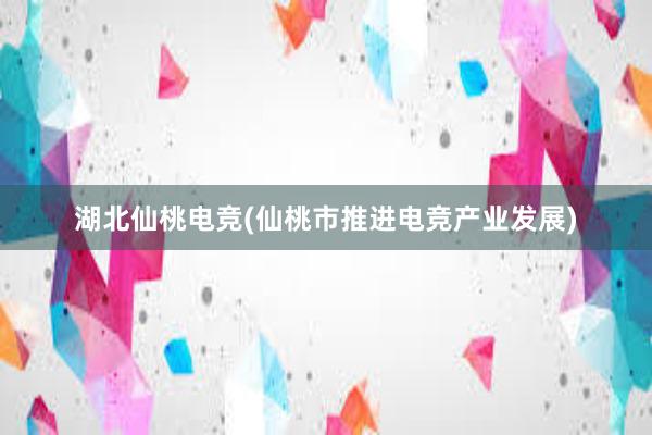 湖北仙桃电竞(仙桃市推进电竞产业发展)