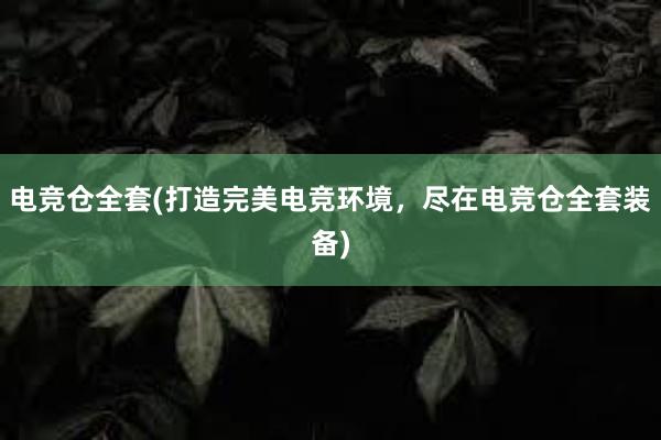 电竞仓全套(打造完美电竞环境，尽在电竞仓全套装备)