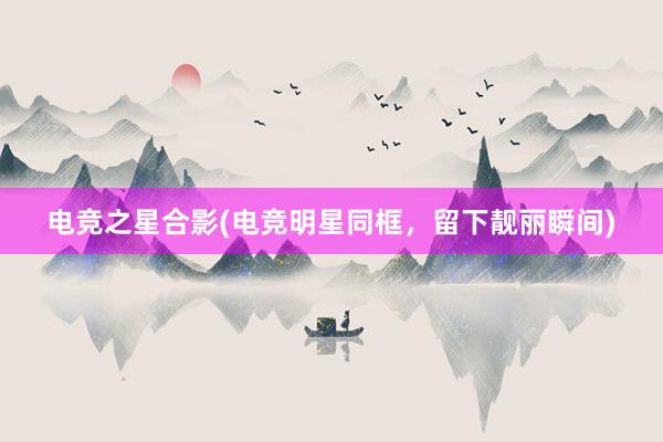 电竞之星合影(电竞明星同框，留下靓丽瞬间)