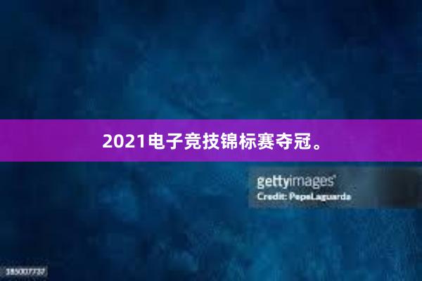 2021电子竞技锦标赛夺冠。