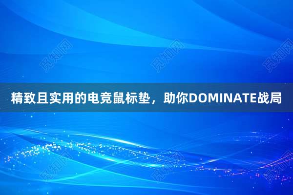 精致且实用的电竞鼠标垫，助你DOMINATE战局